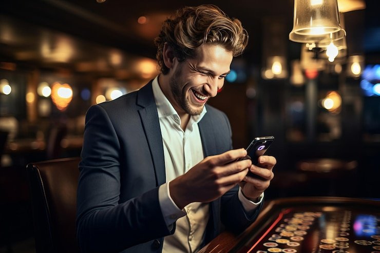 Antarmuka aplikasi mobile divisi 303 menampilkan pilihan meja baccarat dengan statistik real-time